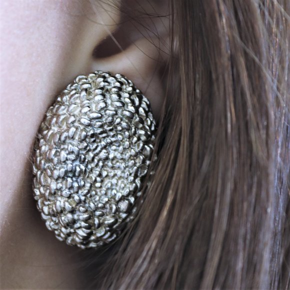 Givenchy Vintage Earrings Clip On with Givenchy Insignia - Picture 4 of 4